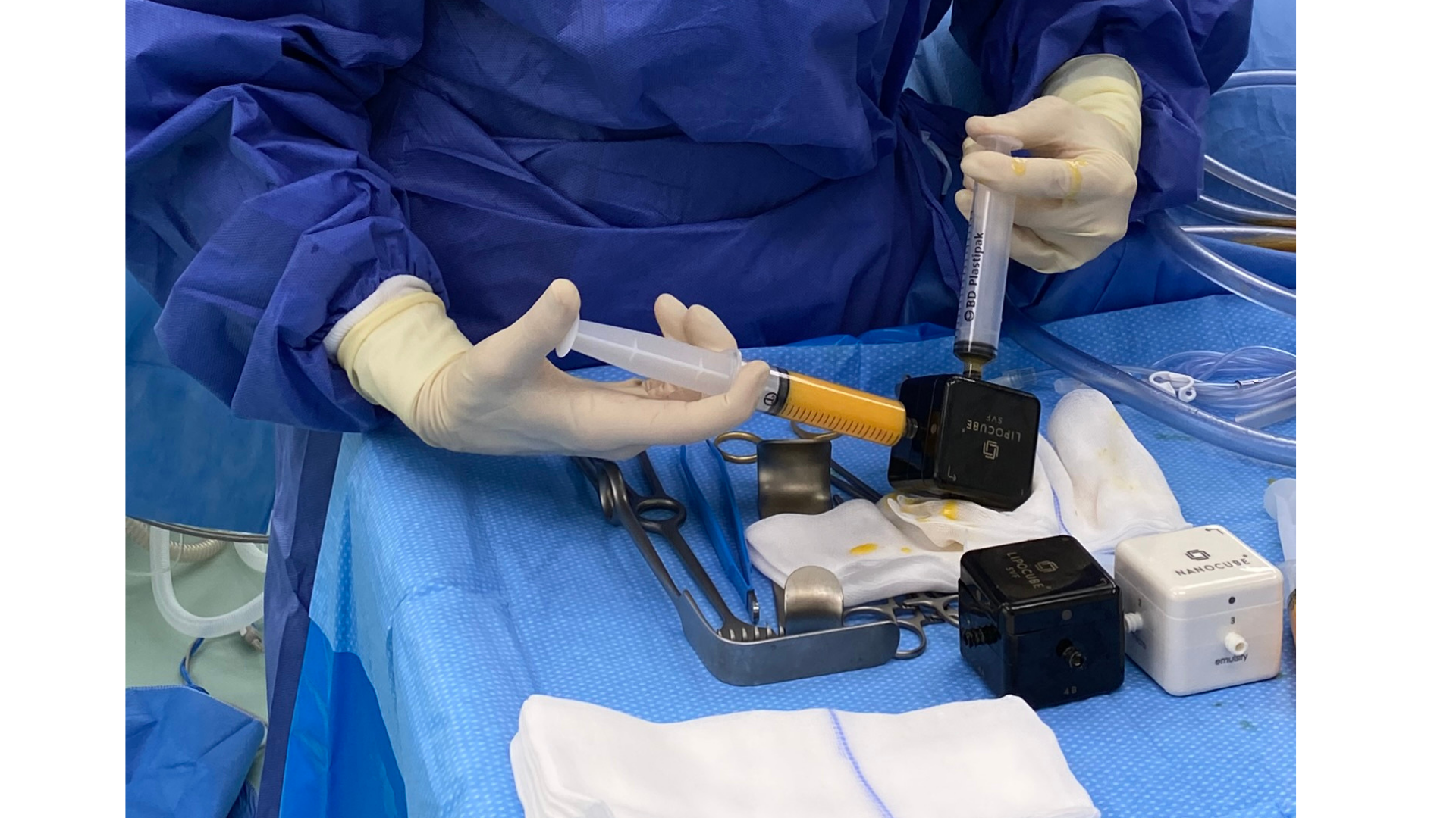 Lipocube™ SVF ist ein mechanisches Aufbereitungssystem für Stammzellen.