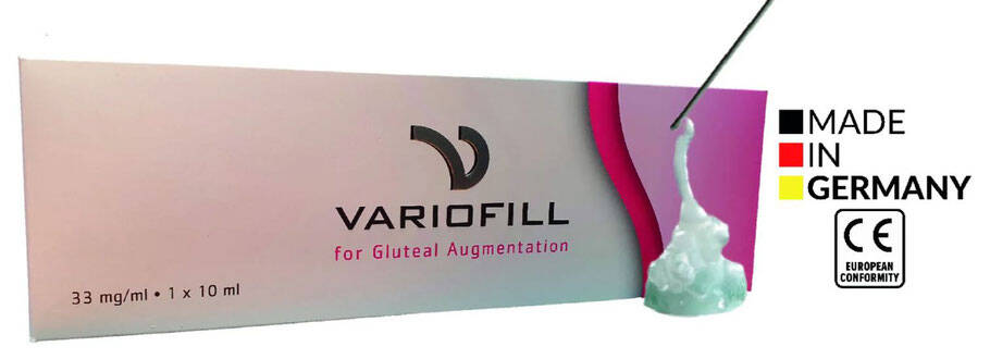 Variofill® ist ein Hyaluronsäure Filler zur Konturierung des Gesässes. 
