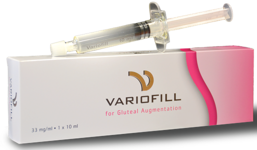VARIOFILL® ist ein Hyaluronsäure Filler zugelassen für die Applikation in das Gesäss. 

Po Unterspritzung mit Hyaluronsäure -Filler. Variofill® wird in Deutschland hergestellt. Made in Germany