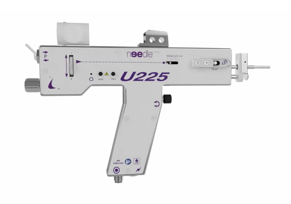 The U225® mesoinjector is probably the least painful mesoinjection system in the world.

The U225® mesotherapy system is the ideal system for the injection of PRP / mesococktails and autologous fat.
Made in France. 